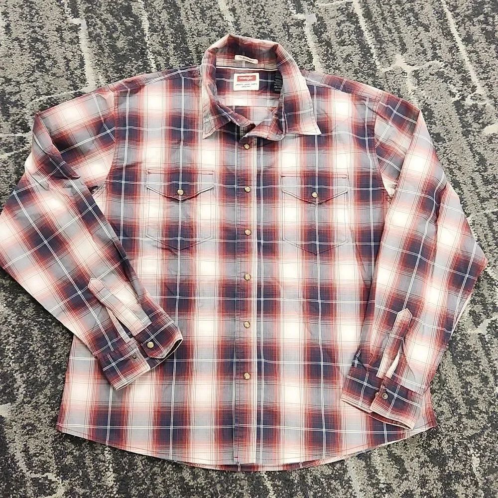 Wrangler Western Flex for Comfort Plaid Shirt 2XL